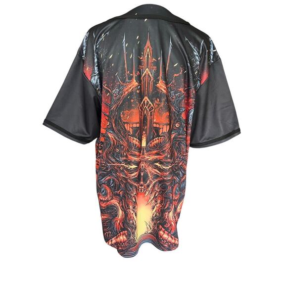 Marauda Music Retribution Baseball Jersey Tee wearable art size XL rock n roll - Picture 5 of 9